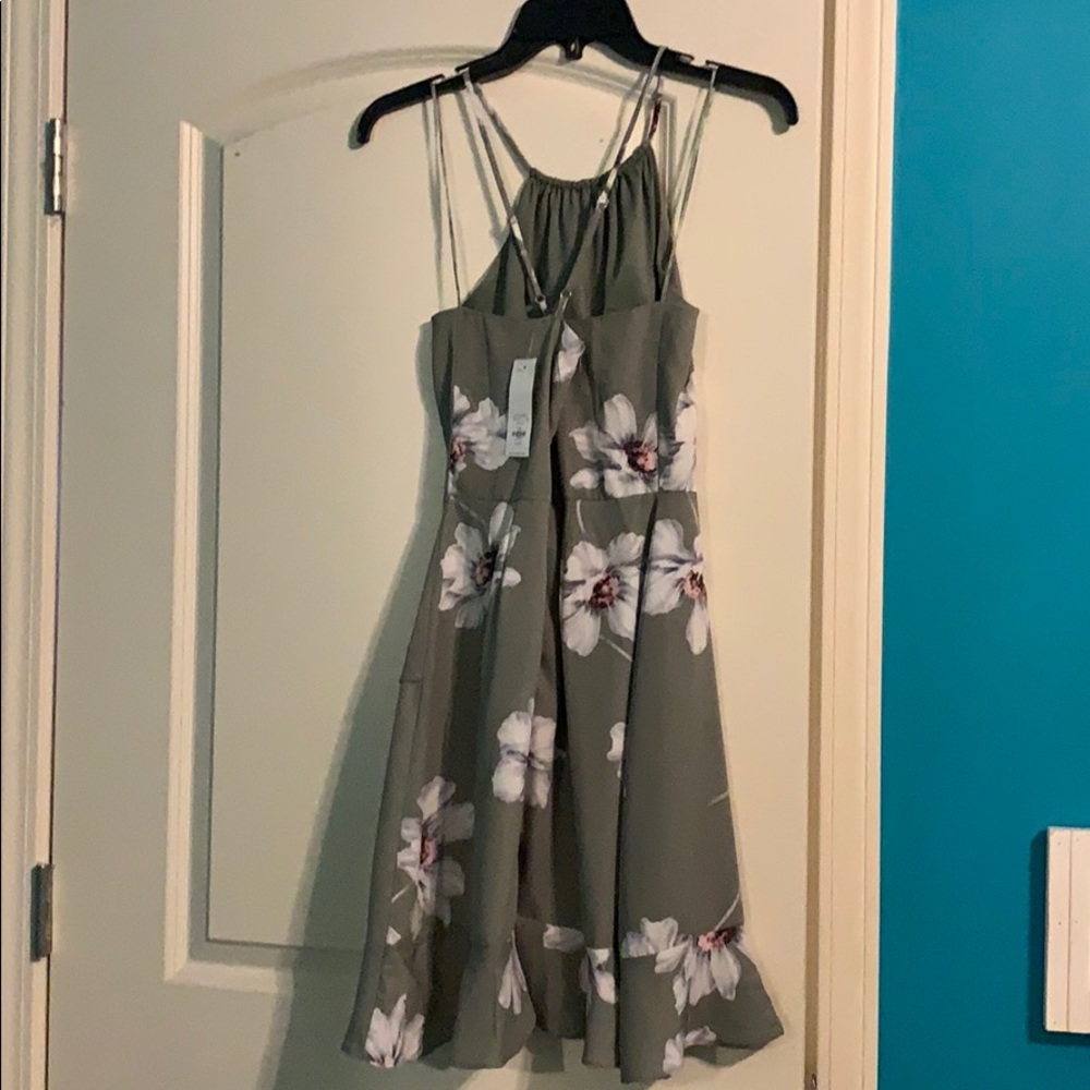 Floral green dress